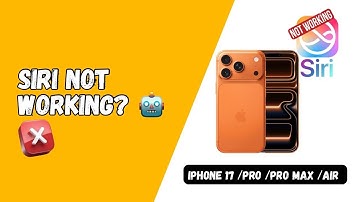 Fix Siri Not Working or Responding on iPhone 17, 17 Pro & 17 Pro Max