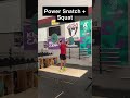 Do a power snatch and catch at parallel pause then finish OHS