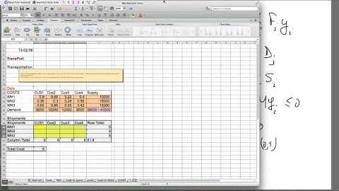 Network Design in Supply Chain Management Using Excel OM