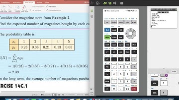 Diploma Applications and Interpretations:  Expected value using the TI84 calculator