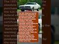 The Last Year Dodge Built a Hemi Car — and the Window Closed Forever After