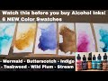 Watch this before you buy TIM HOLTZ Alcohol Inks! 6 NEW Alcohol Ink Color Swatches (RANGER INKS)