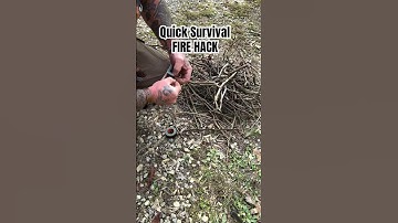Quick Survival Fire Hack with a few tips along the way #firemaking #survival #davecanterbury