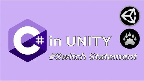 how to use switch case in unity