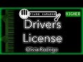 Drivers License (HIGHER  3) - Olivia Rodrigo - Piano Karaoke Instrumental
