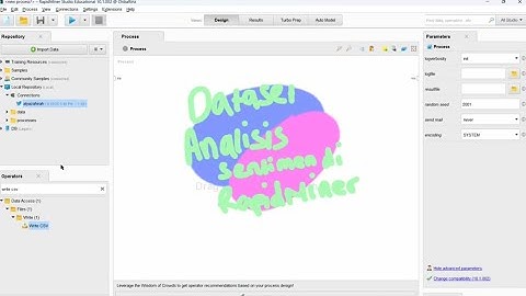 Tutorial #2 - DATASET ANALISIS SENTIMEN DI RAPIDMINER | UAS AI