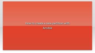 How to create a new partition with Ansible