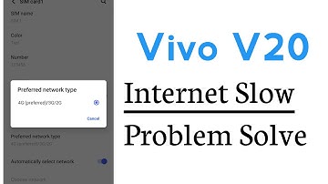 Vivo V20 internet Slow Problem Solve