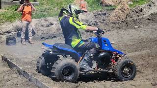 BANSHEE VS QUADZILLA AT MONSON HILL CLIMB, BANSHEE ROLLS DOWN HILL! May 7, 2023