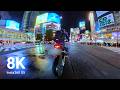 【8K】 Cyberpunk Neon Ride | Insta360 X5 | Yamaha MT09
