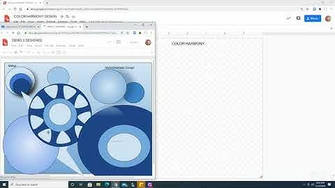COLOR HARMONY DESIGN IN GOOGLE DRAWINGS