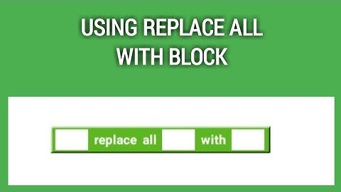 How to use replace all with block in Sketchware?