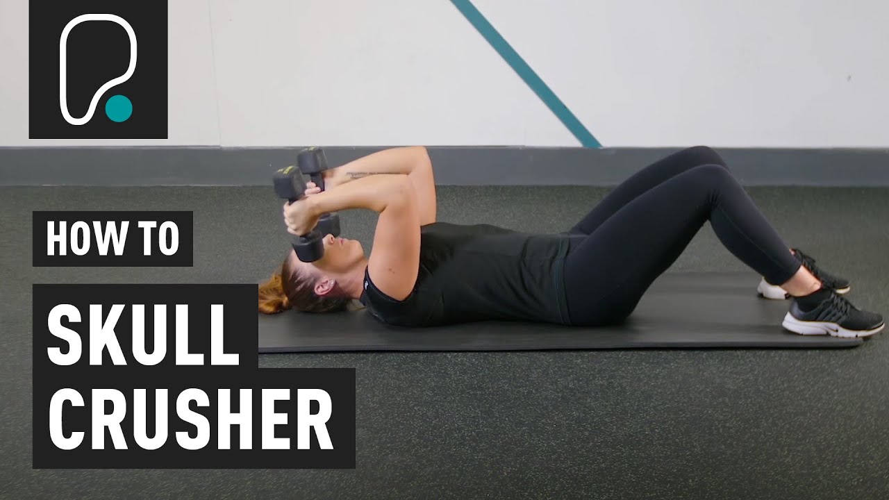 Arm Exercise - Triceps - How to do Skull Crushers - YouTube