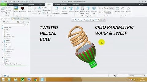 #creo #CFL bulb design
