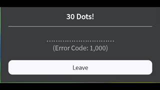 Roblox error codes -♾️ to ♾️