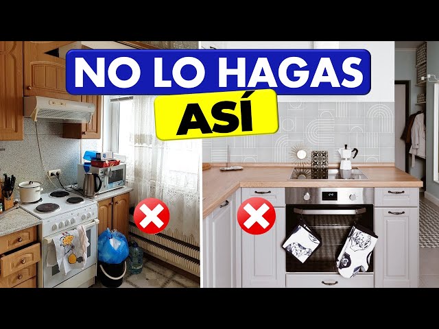 Los 5 grandes errores que cometemos al organizar la cocina: trucos y  soluciones