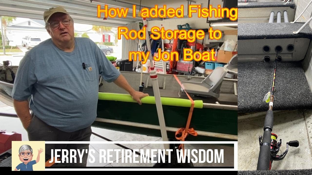 How I added Fishing Rod Storage to my V Bottom Boat. 