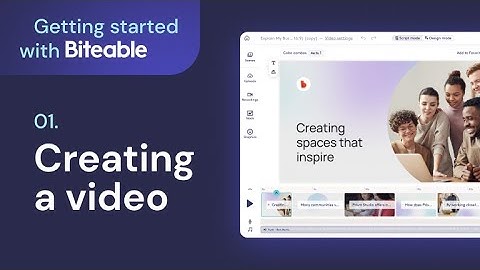 Getting started with Biteable: 1. Creating a video and fetching your brand
