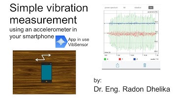 Simple vibration measurement using an accelerometer in your smartphone