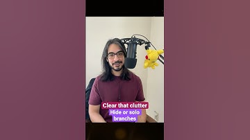 Overloaded with branches or refs? Try HIDING or SOLOING your branches 🙈👤  #git #coding #shorts
