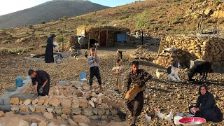 🔥 Secrets of Iranian Nomadic Life | Building a Stone Shelter & Daily Survival in Zagros⛰️🌿2026