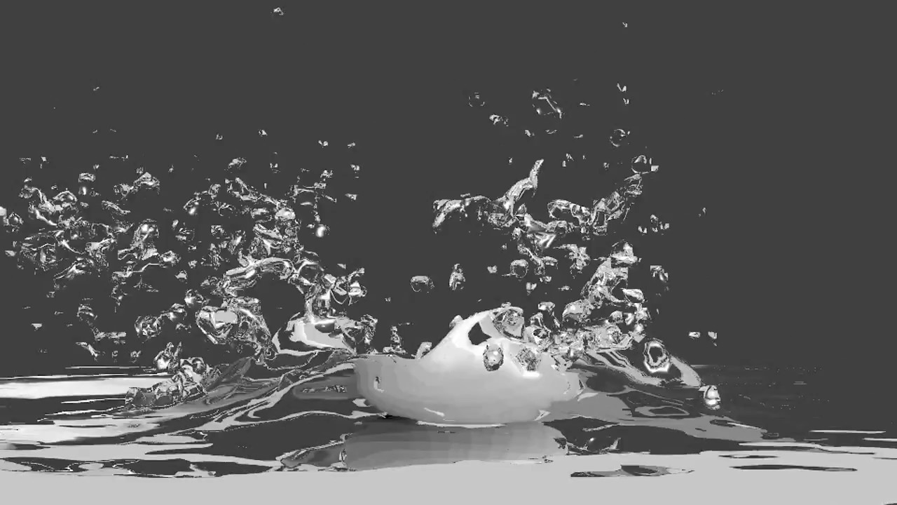 Blender流体シミュレーション 水しぶきテスト Youtube