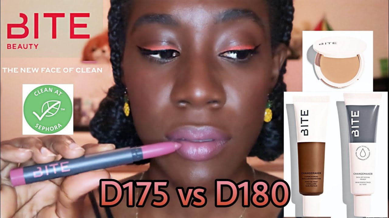 BITE BEAUTY Foundation, Primer, Powder & Lip Crayon: Nonino, Damson & more