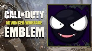 COD AW / Call of Duty Advanced Warfare : Gastly Pokemon Emblem Tutorial