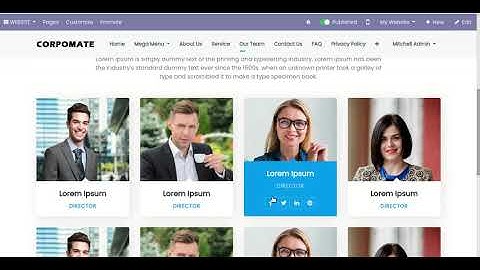 Corpomate Theme-4 Odoo