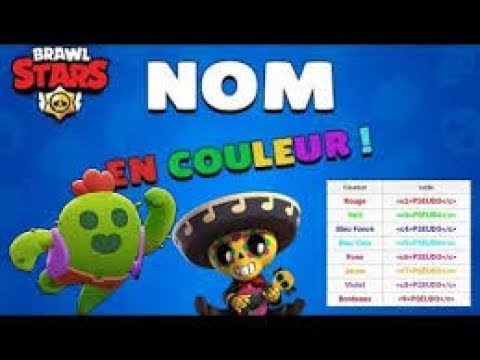 Comment Changer Son Pseudo En Couleur Sur Brawl Stars Youtube - brawl stars comment mettre son nom en couleur