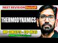 Thermodynamics One Shot | IMP Concepts + Top MCQs | NEET Physics | Telugu