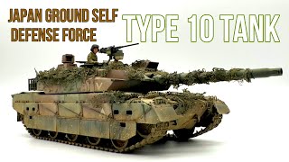 1/35 TAMIYA JGSDF TYPE10 TANK 【10式戦車】TANK MODEL full build　#scalemodel #howtopaint