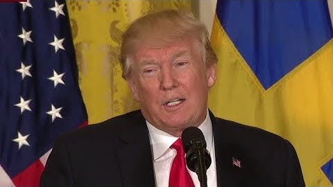 Trump hävdar att Sverige är den 8:e största amerikanska investeraren