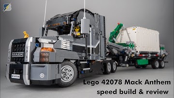 Lego Technic 42078 Mack Anthem unboxing, review & speed build
