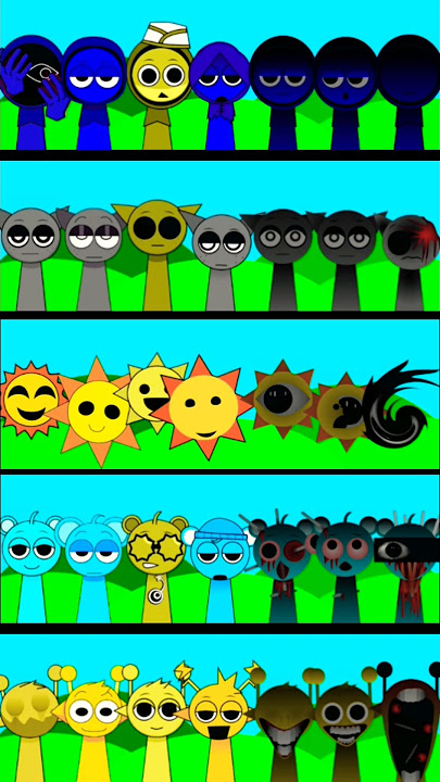 5 Phase Character Combos Incredibox Sprunki 🔥🎼 #incredibox #sprunki #duomix #phase #shorts #edit #oc