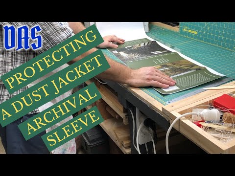 Protecting a Dust Jacket with an Archival Polyester Sleeve // Adventures in Bookbinding