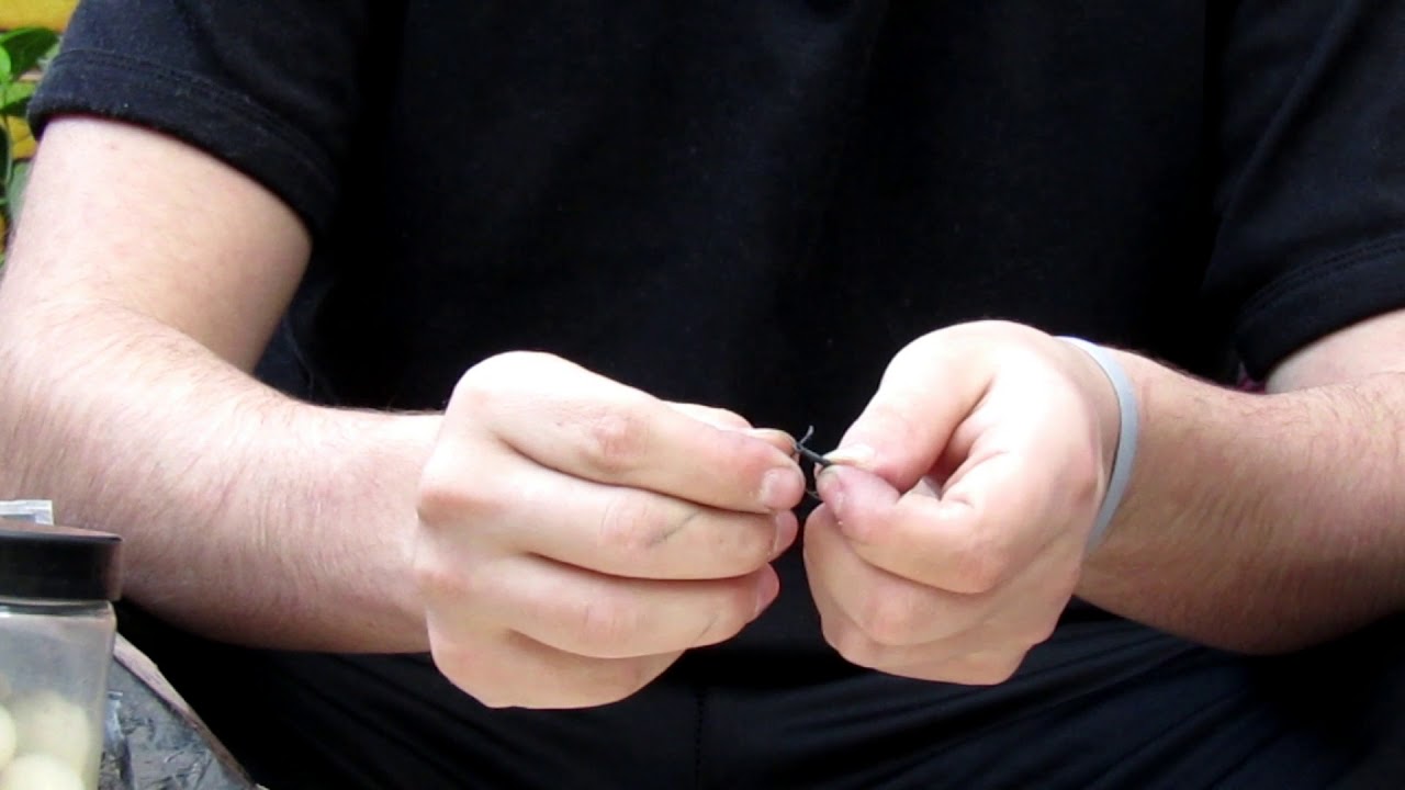 Realizar montaje snowman de carpfishing.