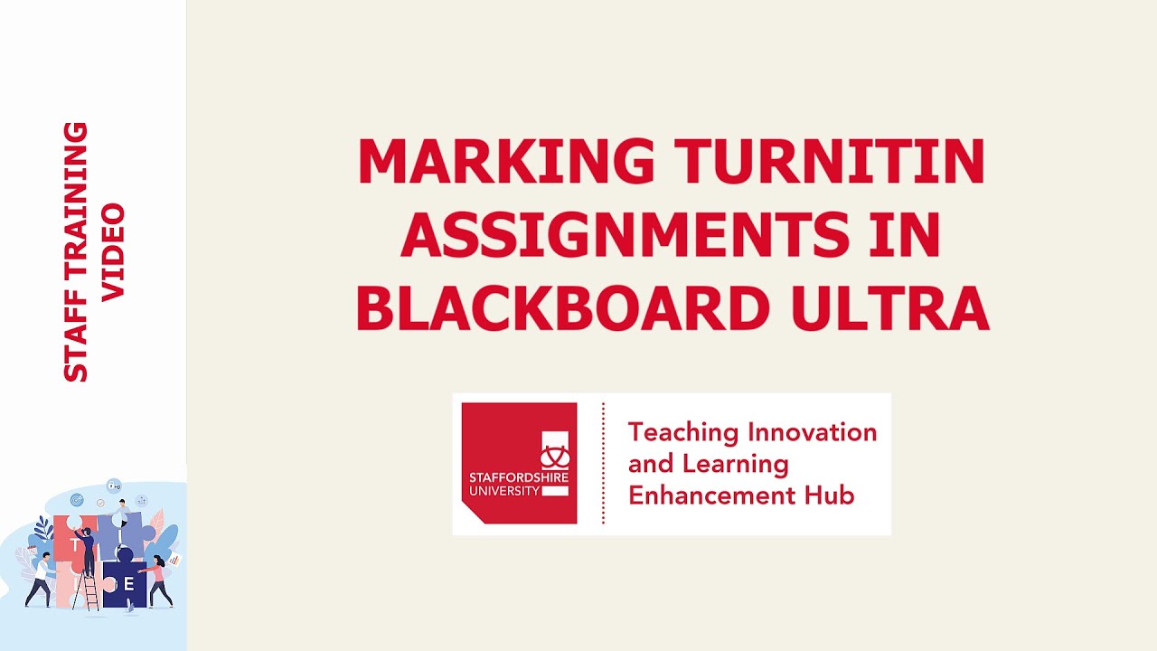 how to grading turnitin assignments on blackboard
