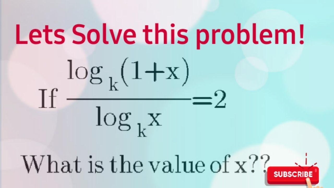 logarithm problem solving examples