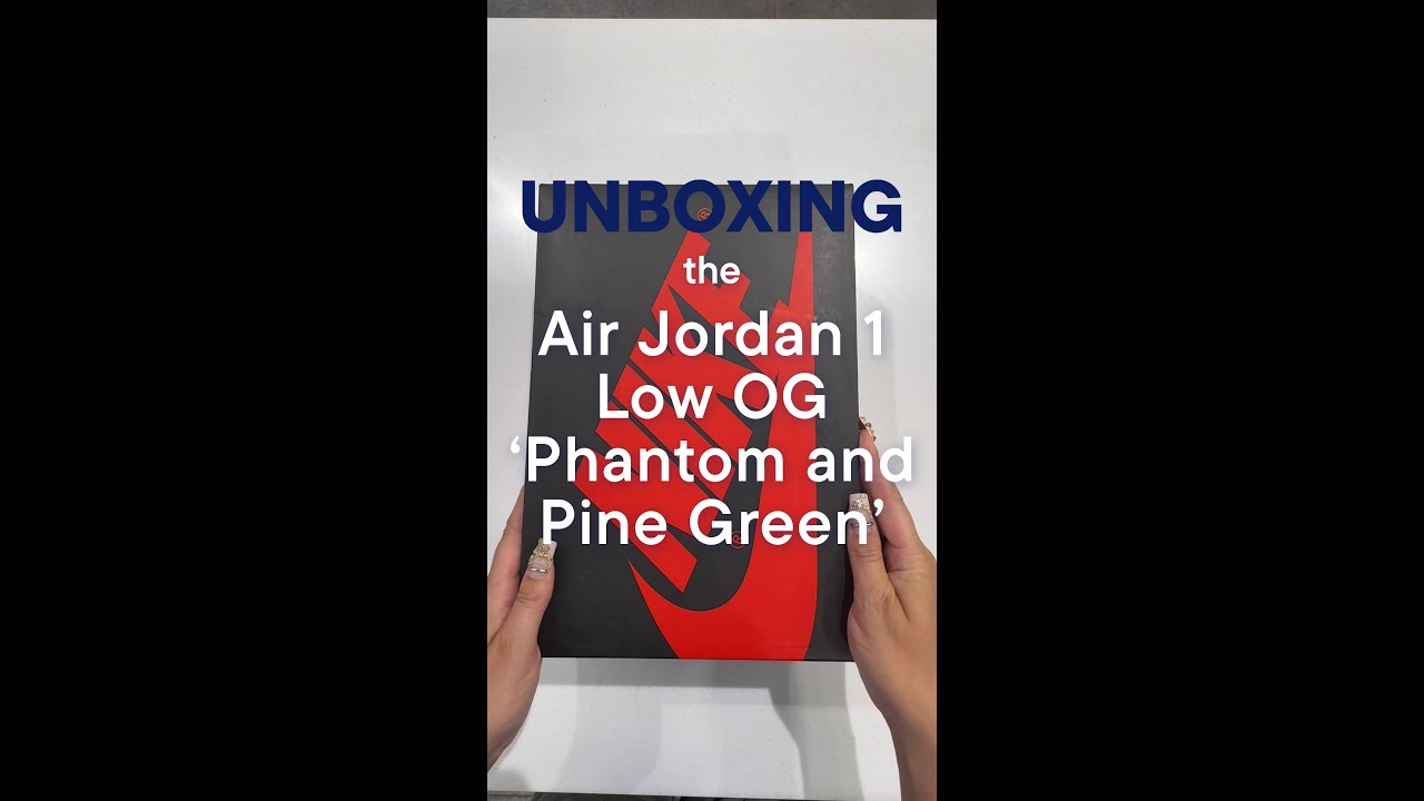Taking the lid off the Air Jordan 1 Low OG ‘Phantom and Pine Green’ 🔬🎄👟