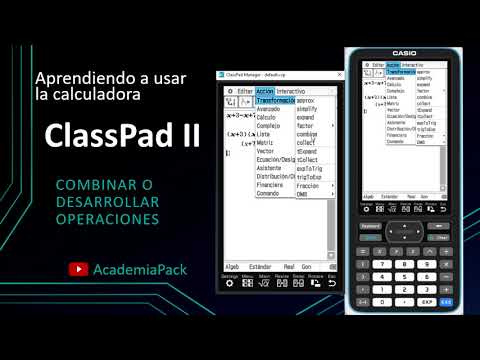 📊ClassPad 2 Tutorial 09 - Combinar Expresiones🎲