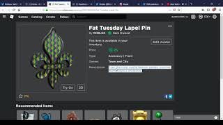 New Fat Tuesday Lapel Pin And Pauldrons of Festive Duality | Roblox Mardi Gras