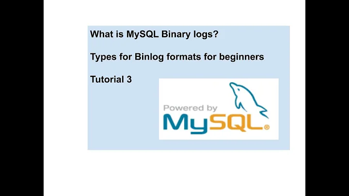 What is MySQL Binary logs? | Types for Binlog formats for beginners | Tutorial 3