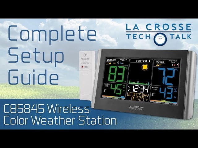 C85845 Weather Station Complete Setup Guide 