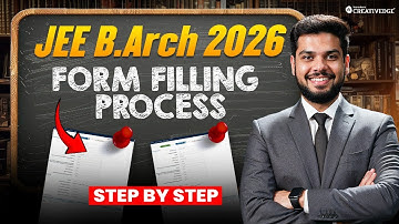 How to Fill JEE B.Arch 2026 Application Form | Step-by-Step Guide