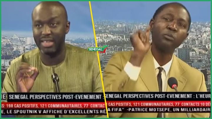 Ndoumbelane - Débat houleux entre Abdou Karim Fofana et Pr Sanoussy Ba