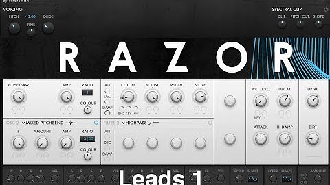 Razor | Additive Synth by Native Instruments // Preset Test: Leads Part 1 Razor