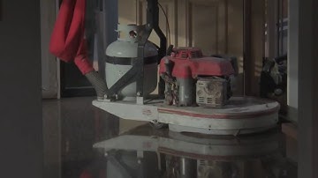 Replace floor tiles with polished concrete