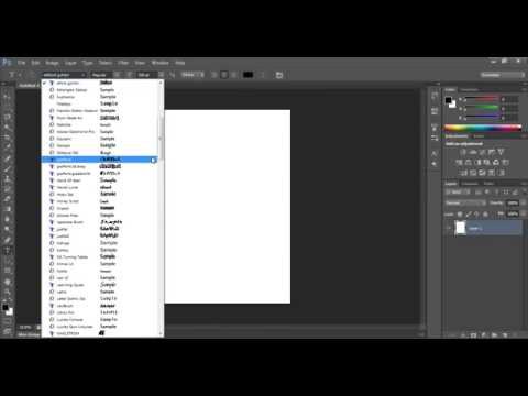 How To Add Fonts To Adobe Photoshop CS6/CS5/CS4/CC