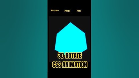 ✨How to Create a 3D Rotating Cube with HTML & CSS Only✨ #coding #shorts